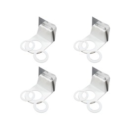 Ahijklmn Adhesive Bottle Holder,Self Adhesive Shower Gel Bottle Rack Plastic Sticky Shampoo Bottle Hook Holders Bracket Wall Mounted Hanging Shelf for Bathroom Dispensers