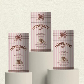 Cookie Starter Kit - Dry Cookie Mix 3-pack - Gourmet Dry Cookie Mix Base with Edible Glitter - Kosher - No Artificial Ingredients - Fun DIY Gift for Beginners, Families & Hosts