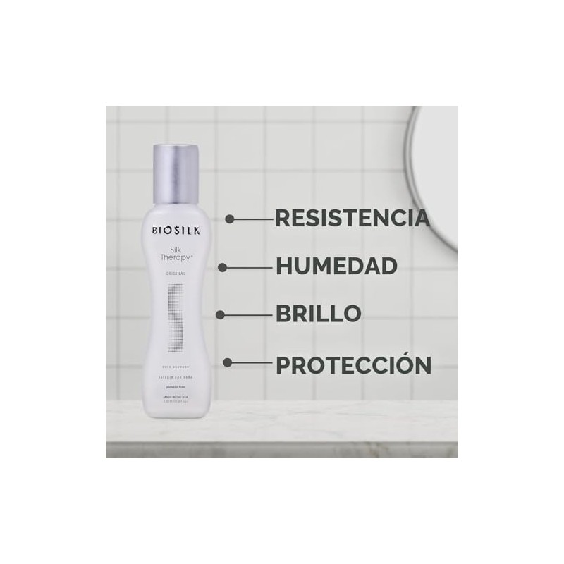 Terapia con seda Biosilk, 2,26 onzas líquidas