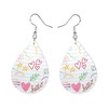 Doodle Notebook Paper Teardrop Earrings - Fun School-Themed Dangle Earrings
