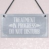 RED OCEAN TREATMENT IN PROGRESS Do Not Disturb Hanging Wall