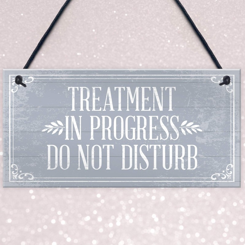 RED OCEAN TREATMENT IN PROGRESS Do Not Disturb Hanging Wall