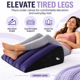 Inflatable Wedge Pillow for Travel & Rest – Portable Body Positioning Cushion for Legs, Back, Yoga & Camping