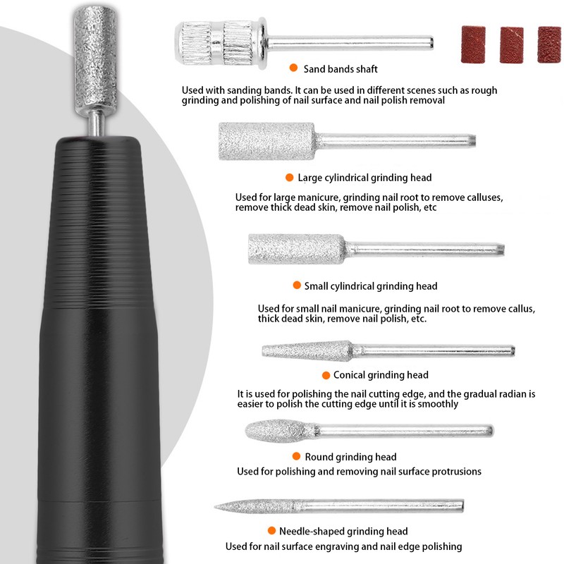 USB Portable Nail Drill Machine Electric Nail Gel Removal Nail