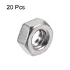 sourcingmap 3/16 inch-24 Hex Nut Stainless Steel Fastener 20pcs for
