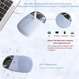 Hue -cepillo De Limpieza Facial 3 En 1, De Silicona, Ipx7