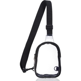 Mini Clear Bag Stadium Approved, Clear Sling Bag, Clear Crossbody Bag Fanny Pack, Clear Concert Bag Purse Belt Bag Chest Bag Stadium Approved for Women