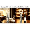 WOFALO store Stylish Resin Handle Wine Bottle Bag with Marble-Pattern