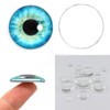 100PCS Eyes Glass Cabochon for Clay Doll Making Sculptures Props