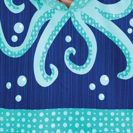 Kids Hooded Towel Poncho Boys Girls Towels With Hooded Super Soft Beach Bath Swimming Children Changing Bathroom Quick Drying Microfibre Fun Designs One Size Robe Ponchos, Octopus