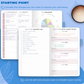 Clever Fox Self-Care Journal – Daily Reflection Notebook – Mental Health & Personal Development Planner, Meditation & Mood Log, Pocket (Light Blue)