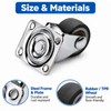 Swivel Furniture Casters with Soft TPR Rubber Wheels – 4-Piece