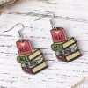 Unbranded Book Lover Reader Earrings Dangle Drop Stack Bookworm Teacher