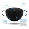 HAPPYDAY KF94 Mask, Pack of 10, Black, 4-Layer Construction, Highly