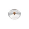 Kiya Aluminum Lid for Snow Flat Pot, Hammered Snow Pot