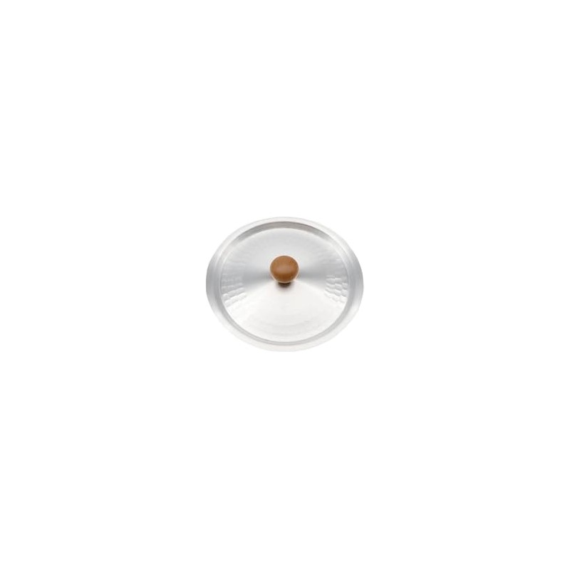 Kiya Aluminum Lid for Snow Flat Pot, Hammered Snow Pot