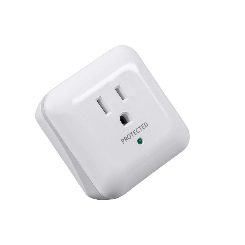 Monoprice Power & Surge - White | 1 Outlet Surge