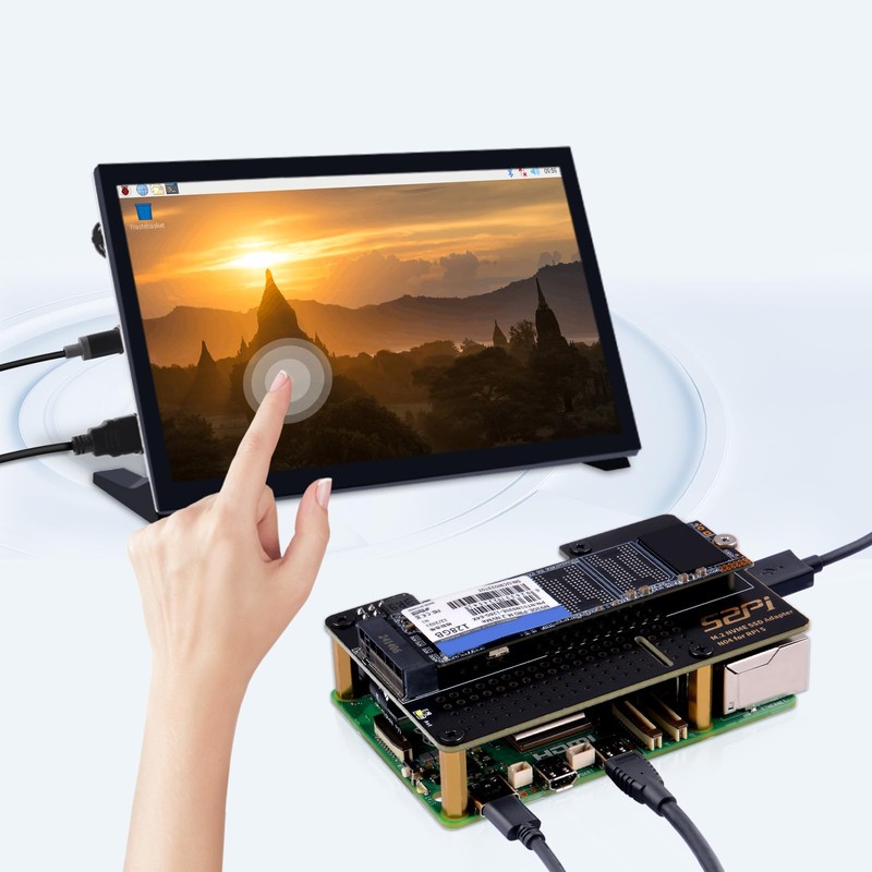 GeeekPi N04 M.2 M-Key NVMe SSD Shield for Raspberry Pi