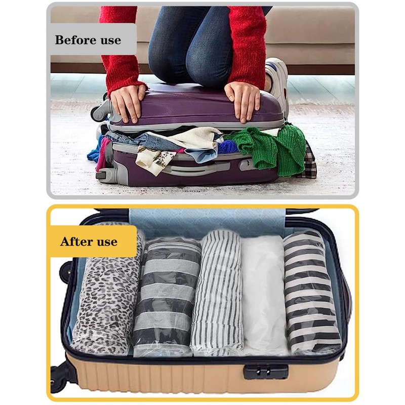KAnduo Space-Saving Compression Bags 10-Pack - Essential Travel Accessories -