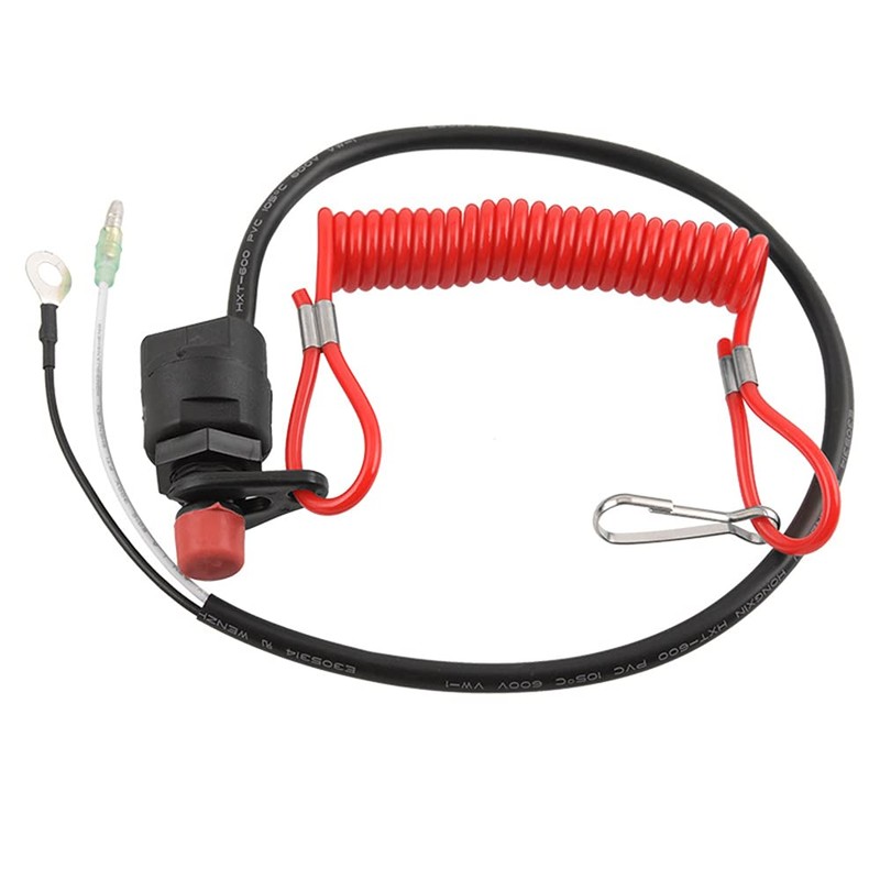 ANCLLO Universal Boat Outboard Engine Motor Lanyard Kill Urgent Stop