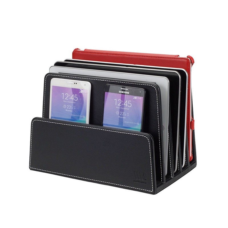 MobileVision Executive Black Desktop File Folder Organizer and Paper Tray,