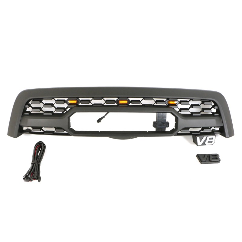 Car Mesh Front Grille With Light Fit for Sequoia 2005-2007Color: