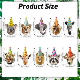 Safari Animals Birthday Banner Forest Animal Birthday Party Decorations, Jungle Themed Party Supplies for Kids, for Indoor & Outdoor