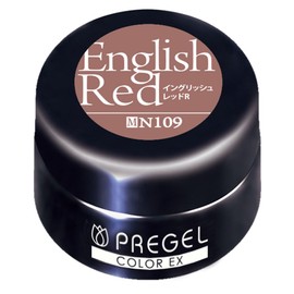 PRE GEL Color Gel Color EX English Red R109 3g UV/LED Compatible Tie O