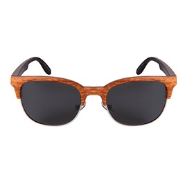 Edge I-Wear Semi-Rimless Wood Sunnies w/Polarized 1.0mm Lenses 53092WD-P1-2(L.BNWD)