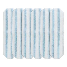 Microfiber Mop Pads Compatible with Vileda H2prO/O-Cedar H2PrO Flat Mop System, Washable and Reusable Mop Replace Head, Durable Mop Heads Replacements for Wet&Dry Floor Clean - 6Pack