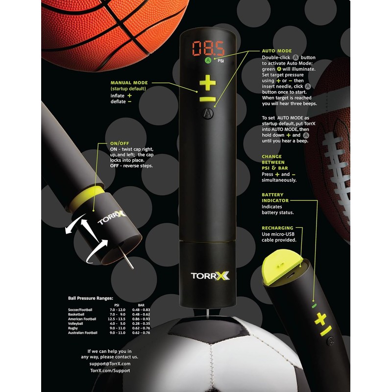 Bomba Inteligente para inflar balones TorrX