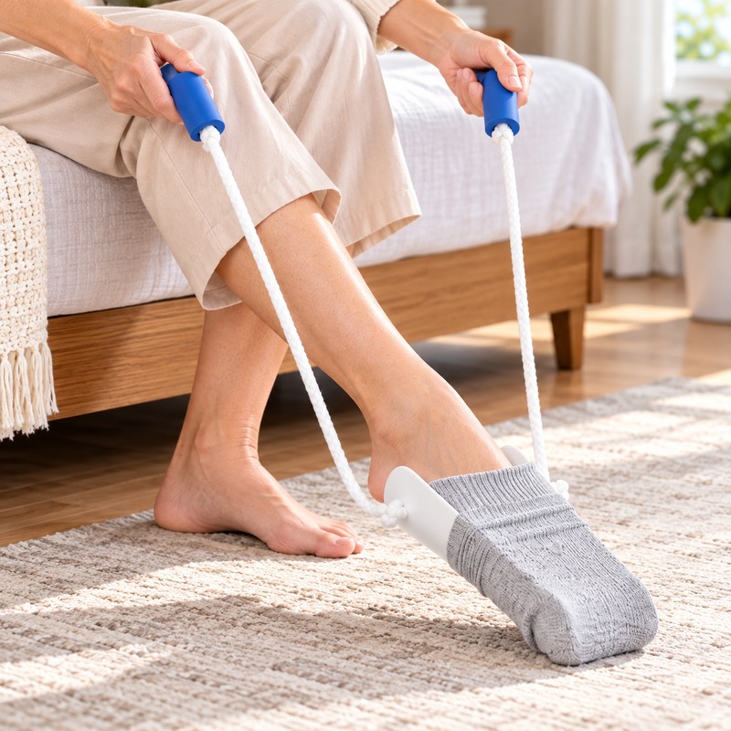 Sock Aid Device for Easy Sock Dressing – Long Pull