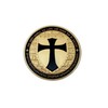 Eillwin Knight Templar 2x Fine Cross Coin Set Special collectable