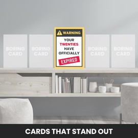 Funny 30th Birthday Card for Men and Women - Your Twenties Have Expired - Brother, Sister, Son, Daughter - Humorous Happy Birthday Card for Him or Her, Funny Bday Cards, 30