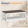 YESHOMY Farmhouse Coffee Table, Coffee Tables for Living Room, Farmhouse
