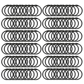 Pack of 100 Book Rings 25 mm Binder Rings Metal Loose Leaf Connector Key Rings for Scrapbook Photo Album Office, School or Home (Black)