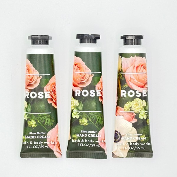 Rose Shea Butter Hand Cream 3-Piece Bath and Body Bundle