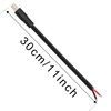 GINTOOYUN DC7909 DC 12V 8mm Male to Bare Wire Open