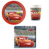 Procos DY10273864 - Cars Party Set Small, Plates, Napkins and Cups, Table Decoration, Birthday Decoration