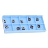 10Pcs Carbide Turning Blade Titanium Alloy High Temperature Resistance Rhombus