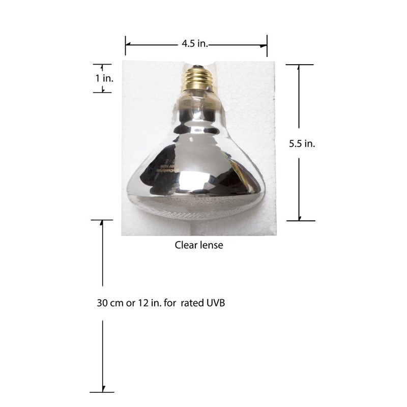 UVB Light and UVA 2-in-1 Reptile Bulb 100W for Bearded