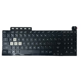 GinTai Laptops Keyboard Backlit US Replacement for ASUS TUF Gaming F15 FX506 Fx506Li FA506 FA506Q FX506L FA506U (Black Backlight)