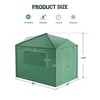 8x6 FT Portable Pops-Up Greenhouse for Indoor/Outdoor Use, Durable PE