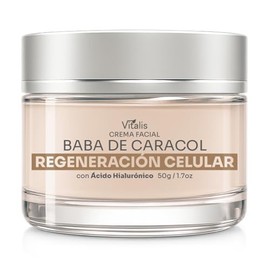 Crema Baba de Caracol con Colágeno y Ácido Hialurónico - Antiarrugas, Manchas, Cicatrices y Líneas de Expresión - Hidratación Facial Día y Noche - 50g
