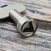 4PCS Triangle Key Trash Can Bin Metal Key Plastic Key