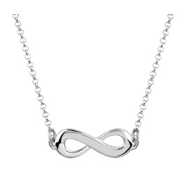 Nenalina 341126-000 Women's Necklace with Infinity Sign Pendant in 925 Sterling Silver, Women's Necklace Length 45 cm, Sterling Silver, No Gemstone