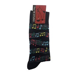 Colourful Music Note Socks by The Tie Studio