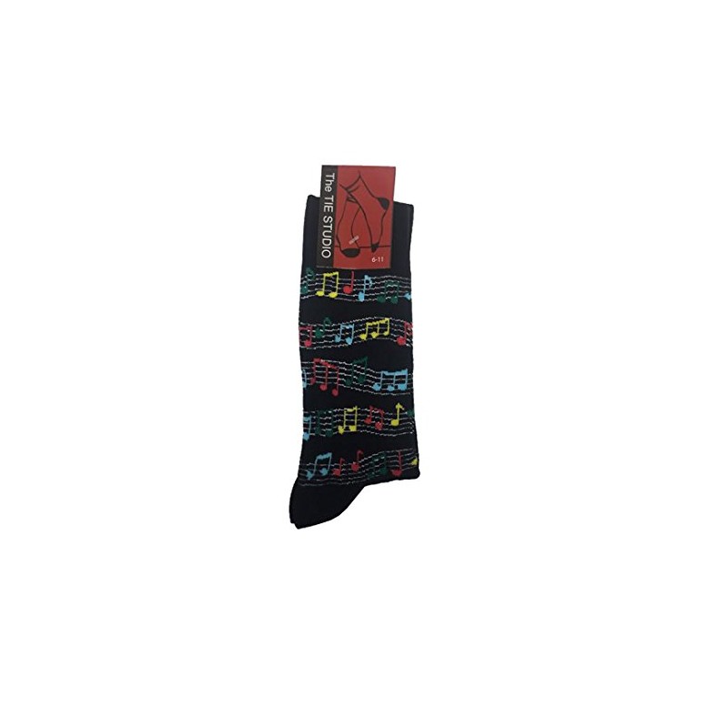 Colourful Music Note Socks by The Tie Studio