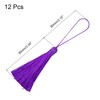 sourcing map Bookmark Tassels - 12Pcs 6.5" Silky Soft Mini