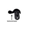 QCAA Steel Window Sash Lock, CTC 2", Matte Black, 12